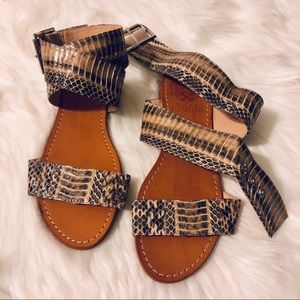 Vince Camuto Snake Skin Sandals